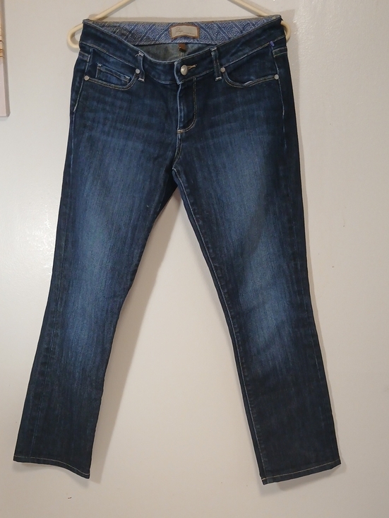 PAIGE Denim - Paige Premium Denim Jeans Women’s Dark Blue Stretch Slim Jeans